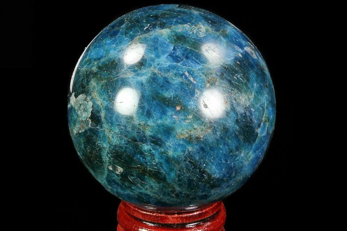 Bright Blue Apatite Sphere - Madagascar #83092